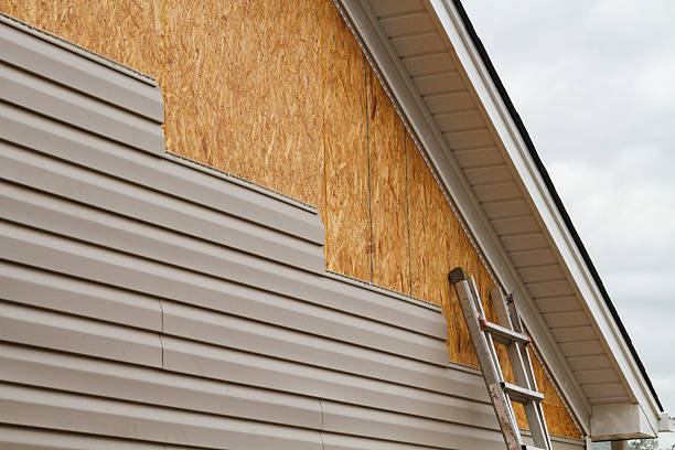 Professional Emergency Siding Repair technician working in Middle River, MD